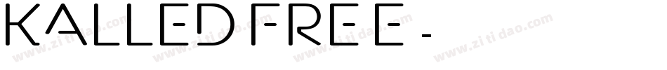Kalled FREE字体转换